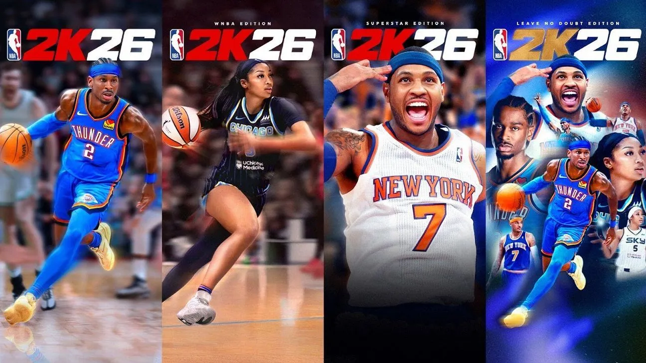 Reese, Anthony Bergabung dengan Gilgeous-Alexander sebagai Bintang Sampul NBA 2K26, Tanggal Rilis Diumumkan